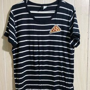 Strive to heart pepperoni pizza tee